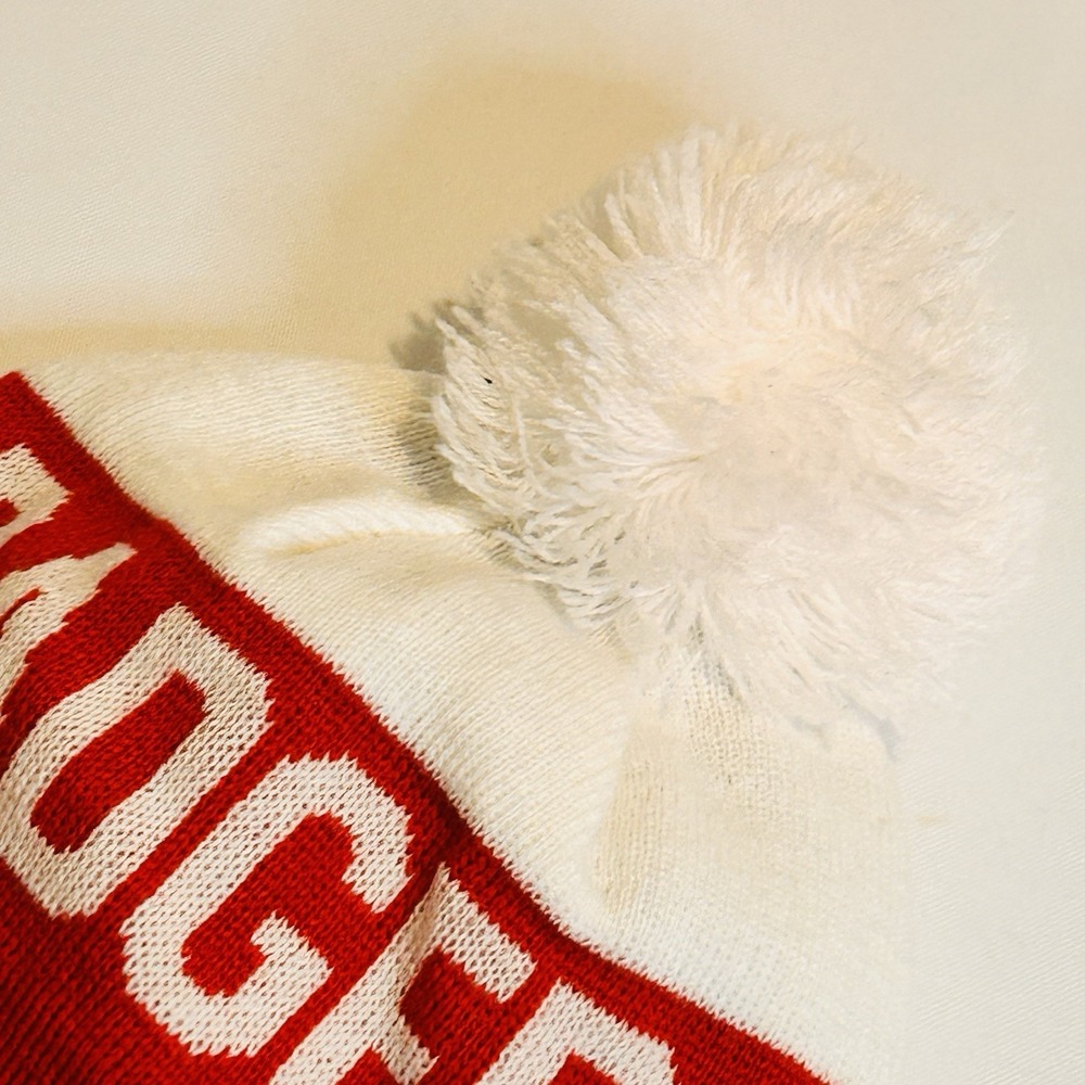Wisconsin Badgers Knit Pom Beanie Lined New Era - Picture 6 of 8